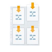 Herma Ansichtkaartenhoesjes 4x 10x15cm 10 stuks - thumbnail