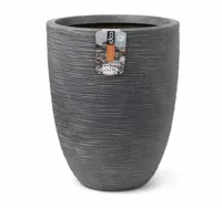 Capi plantenbak waste rib laag elegant 34x46 cm grijs - thumbnail