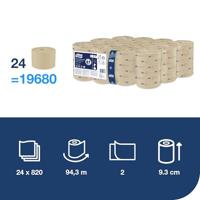 Tork OptiServe Natural toiletpapier, T7 advanced, pak van 24 rollen - thumbnail