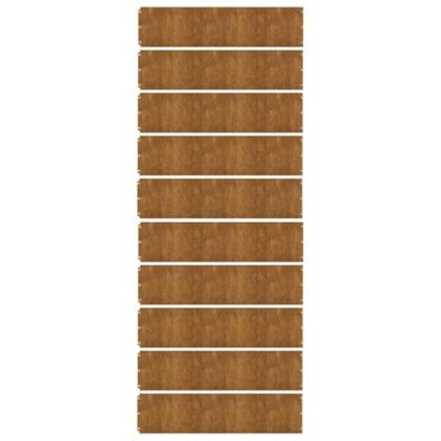 Gazonranden 10 stuks 25x103 cm flexibel cortenstaal - thumbnail