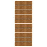 Gazonranden 10 stuks 25x103 cm flexibel cortenstaal - thumbnail