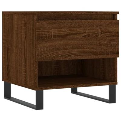 Salontafels 2 st 50x46x50 cm bewerkt hout bruin eikenkleur