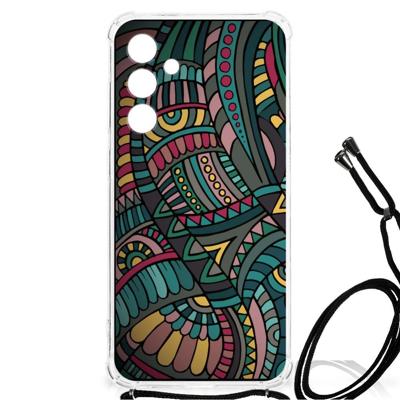 Samsung Galaxy A55 Doorzichtige Silicone Hoesje Aztec Samsung Galaxy A55 Doorzichtige Silicone Hoesje Aztec