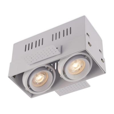 Trimless LED-spot Bastia wit dubbele GU10