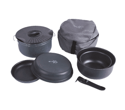 Bo-Camp 7-delig Camping Pannenset