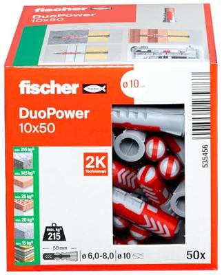 Fischer 535456 DUOPOWER 10x50 LD 2-componenten plug 50 mm 10 mm 50 stuk(s)