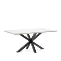 Kave Home Eettafel 'Argo' Melamine, 180 x 100cm, kleur Wit - thumbnail