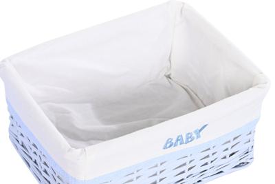 Mandenset DKD Home Decor Blauw Celeste vlechtwerk Kinderen 44 x 34 x 56 cm (5 Onderdelen)