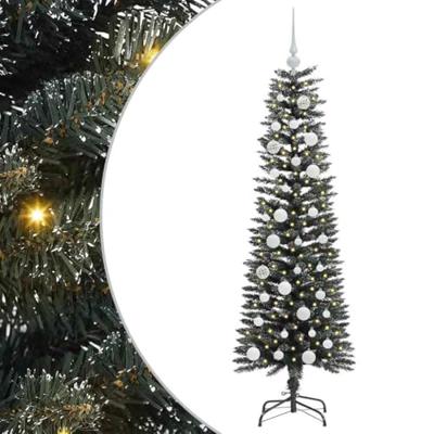 VidaXL Kunstkerstboom met 150 led groen 150 cm pvc en plastic en staal