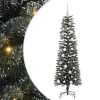 VidaXL Kunstkerstboom met 150 led groen 150 cm pvc en plastic en staal - thumbnail