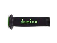 Domino rubber handvat "a010 rubber grip a010 sw/gn 120mm open - thumbnail