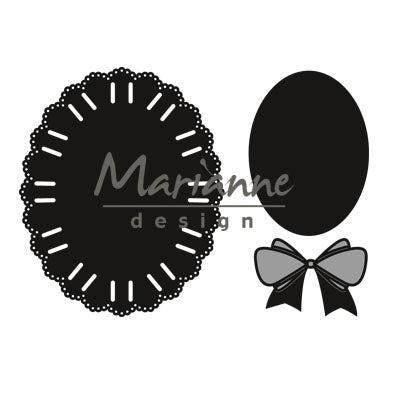 Marianne Design • craftables snij- embosstencil ovaal lint