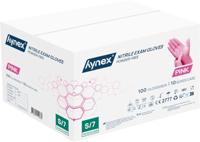 Handschoen hynex nitril s roze 3.5gr 100 stuks - thumbnail
