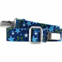 Playshoes riem elastisch met clip sterren blauw-116-140 - thumbnail