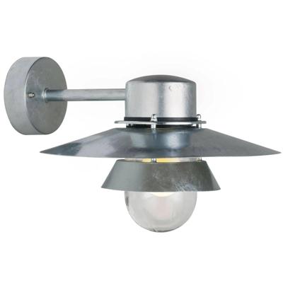 Buitenlamp voordeur zilver Nordlux 'Virum' wandlamp verzinkt E27 Glas Verzinkt IP44 Buitenlamp voordeur zilver Nordlux 'Virum' wandlamp verzinkt E27 Glas Verzinkt IP44