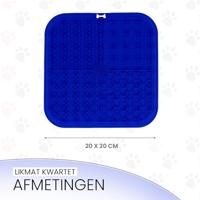 Eat Slow Live Longer Lick Mat Quad Blue - thumbnail