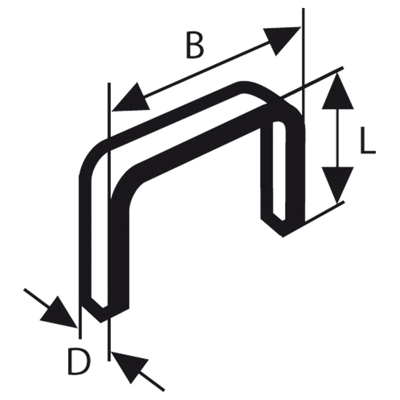 Bosch Accessoires Nieten Type 54 129X125X8mm | 1000 stuks - 2609255840 Bosch Accessoires Nieten Type 54 129X125X8mm | 1000 stuks - 2609255840
