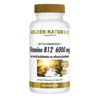 Golden Naturals Vitamine B12 6000mcg 180 Zuigtabletten - thumbnail