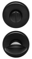 WC Garnituur Zwart RVS 50mm rond - thumbnail