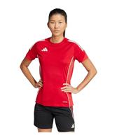 adidas Tiro 25 Competition Trainingsshirt Dames Rood Wit - thumbnail
