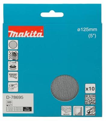 Makita Schuurgaasschijf 125mm A320 velcro | 10 stuks - D-78695