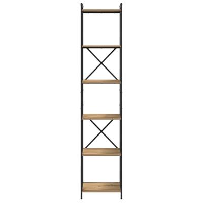 Boekenkast artisanaal eikenkleurig 40 x 30 x 188 cm