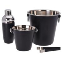 Ty Excellent houseware barset rvs zwart 4-delig - thumbnail