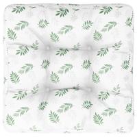 VidaXL Palletkussen bladpatroon 60x60x12 cm stof - thumbnail