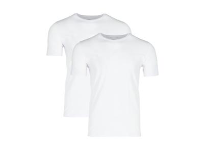 MEXX Set van 2 heren hemden of T-shirts (Ronde hals, Wit, XXL)