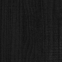 Plantenbakken 2 st 31x31x31 cm massief grenenhout zwart - thumbnail