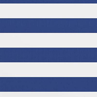 Balkonscherm 90x300 cm oxford stof wit en blauw