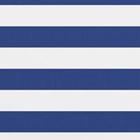 Balkonscherm 90x300 cm oxford stof wit en blauw - thumbnail