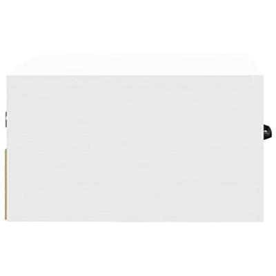 Nachtkastjes 2 st wandgemonteerd 35x35x20 cm wit