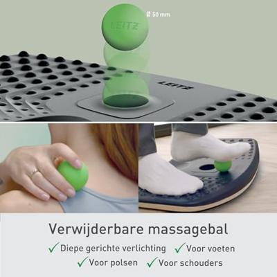 Leitz 65870089 Anti-vermoeidheidsmat (b x h x d) 540 x 65 x 310 mm Met genopt oppervlak, Met rubberlaag, Met wipfunctie, Ergonomisch Donkergrijs - thumbnail
