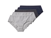 esmara Set van 5 dames onderbroeken (Donkerblauw/grijs, S (36-38)) - thumbnail