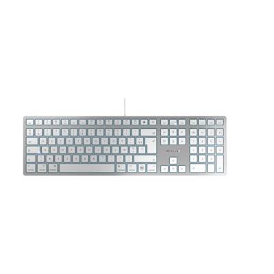 CHERRY KC 6000C FOR MAC toetsenbord Universeel USB AZERTY Frans Zilver