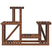 Plantenstandaard 90x25x73,5 cm massief vurenhout - thumbnail