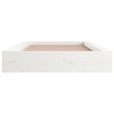 Bedframe massief hout wit 90x200 cm Bedframe massief hout wit 90x200 cm