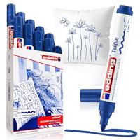 Textielmarker edding 4500 rond 2-3mm blauw | 10 stuks - thumbnail