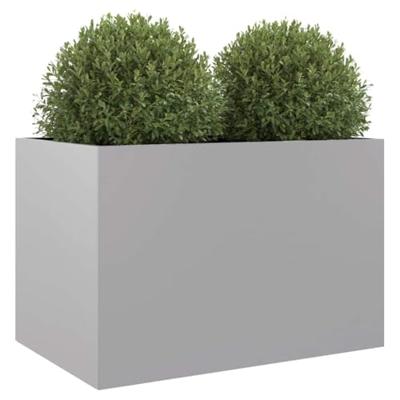 Plantenbak 62x40x39 cm gegalvaniseerd staal zilverkleurig Plantenbak 62x40x39 cm gegalvaniseerd staal zilverkleurig