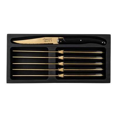 Laguiole Style de Vie Steakmessen Prestige Line Goud - 6 stuks