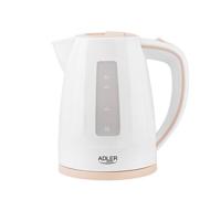 Adler AD 1264 waterkoker 1,7 l 2200 W Hazelnoot, Wit - thumbnail