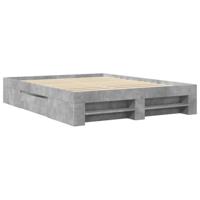 Bedframe zonder matras 160x200 cm spaanplaat betongrijs - thumbnail