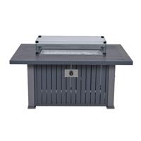 Cozy Living haard Albufeira carbon black grey 132x89xH61 cm Garden Impressions - Garden impressions - thumbnail