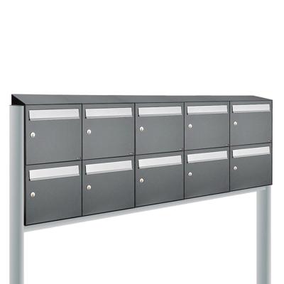 Allux Flow Set 5-Breed, 2-Hoog Met Dak Op Statief Antraciet - 40040065_5x2ds