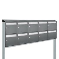 Allux Flow Set 5-Breed, 2-Hoog Met Dak Op Statief Antraciet - 40040065_5x2ds - thumbnail