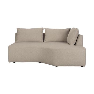 Zuiver Bank 'Prosper' Hoek Element Rechts, kleur Cappuccino