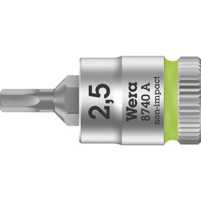 Wera 8740 A Zyklop Bit/dop-combinatie met Vasthoudfunctie met 1/4" Aandrijving, 2,5 x 28 mm - 1 stuk(s) - 05003331001