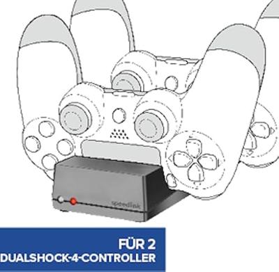 SpeedLink JAZZ USB Charger Laadstation controller PS4, PS4 Slim, PS4 Pro - thumbnail