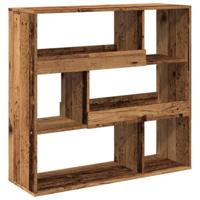 Kamerscherm 100x33x94,5 cm bewerkt hout oud houtkleurig - thumbnail